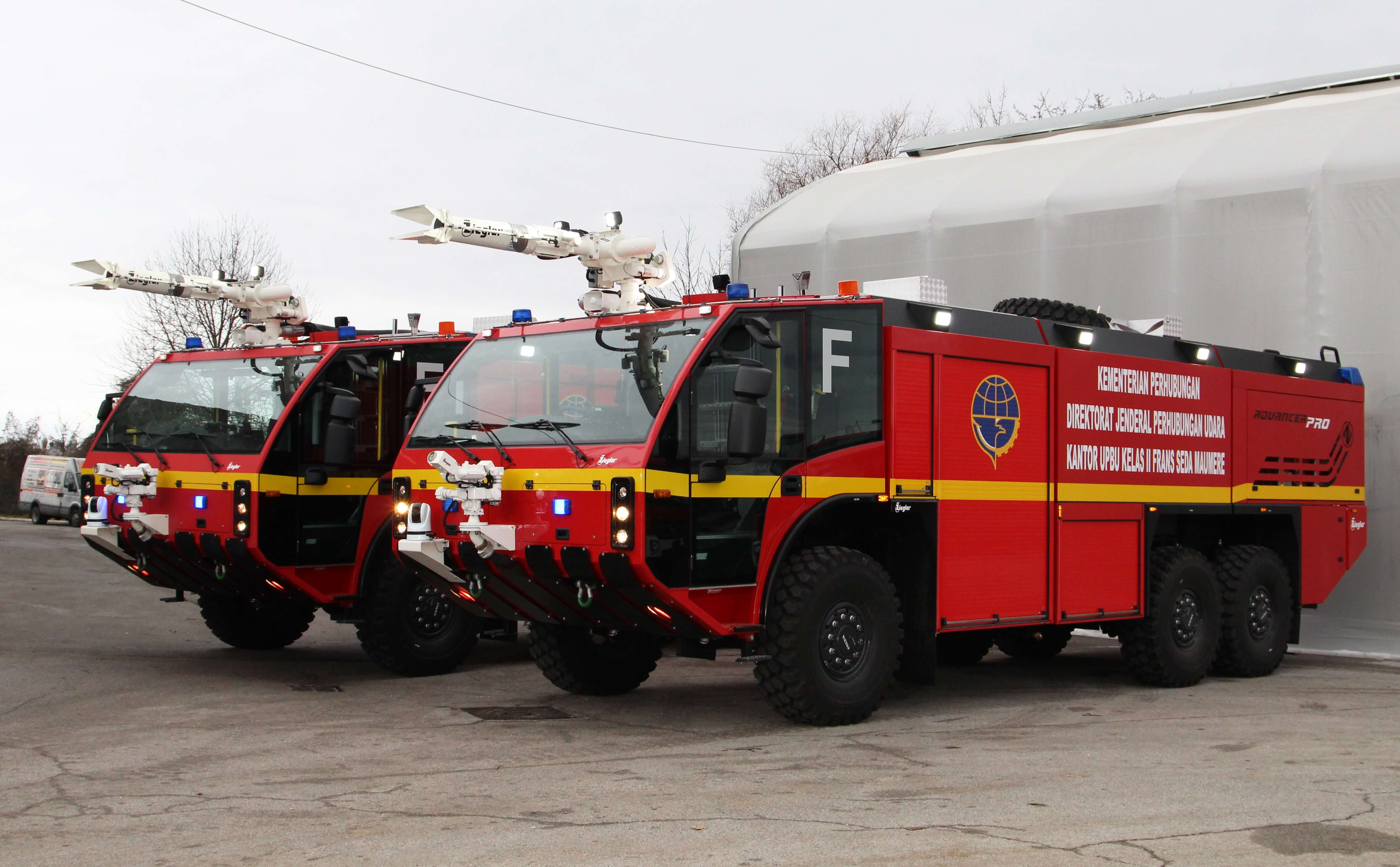 Two Unit Ziegler Z6 ARFF VEHICLES TO INDONESIA — ZIEGLER Feuerwehrfahrzeuge